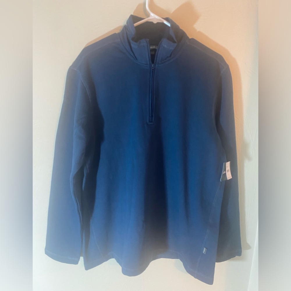 Eddie Bauer men's 1/4 zip pullover long sleeve jacket- size L (large)- NWT